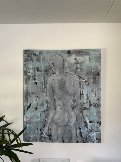 2 panel painting Male nude