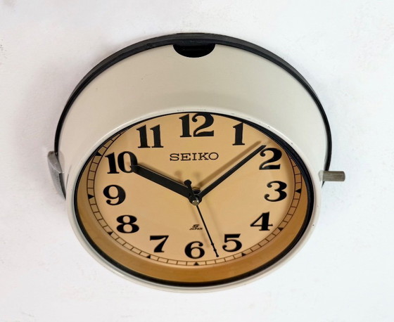 Image 1 of Vintage Beige Seiko Ships Wall Clock, 1970s