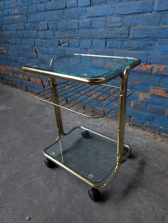 Image 1 of Vintage Drink Trolley/ Side Table 1970s