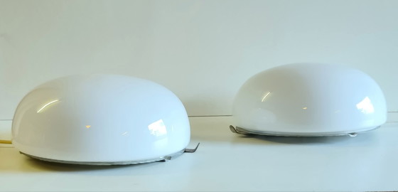 Plafoniera o Applique a Globo Opalino XL - metà del XX secolo – Plafoniere, Vetro (photo 4 of 8)
