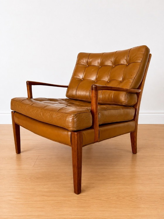 Arne Norell Sessel Modell „Löven“, 1960er Jahre – Leather (photo 5 of 9)