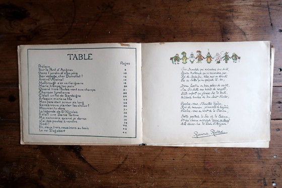 Image 1 of Antique French Illustrated Children's Music Book "Voyez Comme on Danse", Gabriel Pierné, c.1920 – 2C44