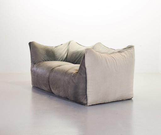 Exquisite Mario Bellini 2-Seat ‘Le Bambole’ Sofa for C&B Italia in Leather and Fabric. Italy, 1970s. (photo 2 of 30)