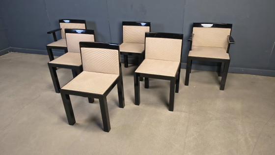 Image 1 of Chaises Teatro par Aldo Rossi et Luca Meda pour Molteni, 1980s, Set de 6