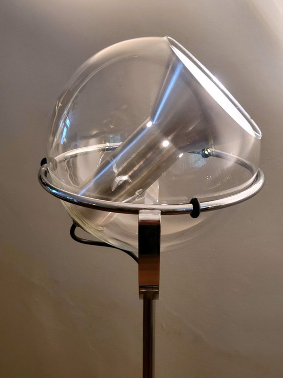 3x Globe Floor lights by Frank Ligtelijn for RAAK Amsterdam, Chrome, Glass, Multi Color (photo 4 of 11)