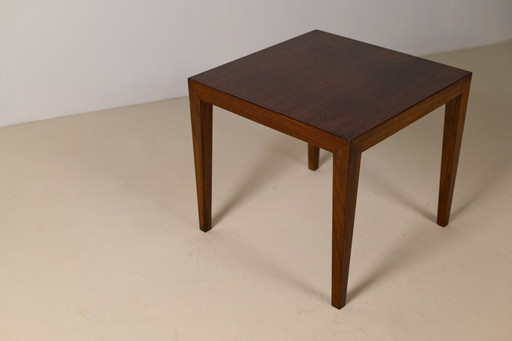 Teakhouten bijzettafel van Severin Hansen Jr., Haslev Møbelsnedkeri Denemarken, jaren 1960