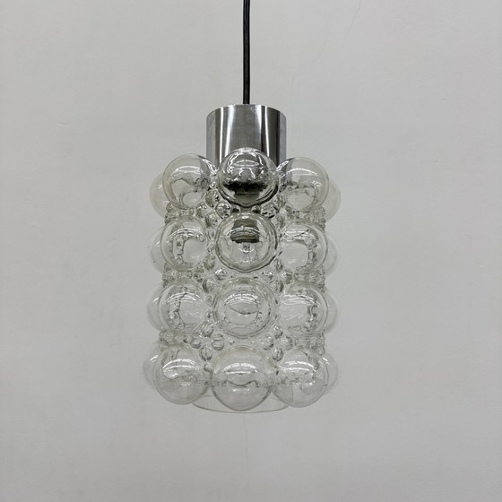 Image 1 of Gran colgante de cristal de burbujas de Helena Tynell para Limburgo, Alemania, década de 1970