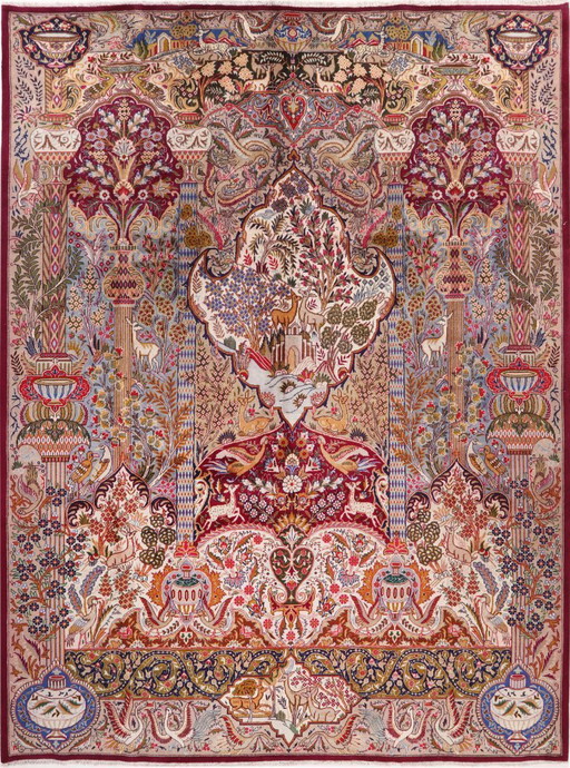 Persian carpet Kashmar 3.95 x 2.92 Oriental carpet fine No. 1137