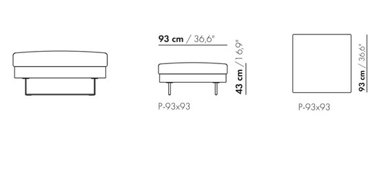 Image 1 of Montis Axel 4-zits bank met 1 armleuning en bijpassende hocker