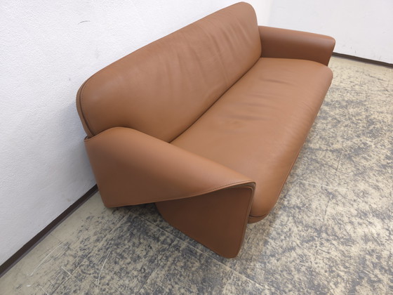 Image 1 of De Sede ds 125 Gerd Lange canapé design, canapé en cuir, canapé, desede trois places, cognac