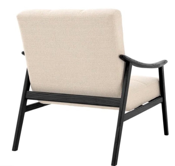 Image 1 of Silla Mortensen sillón Eichholtz nuevo negro beige