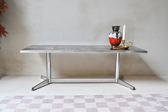 Image 1 of Couchtisch Keramikplatte 1960er Jahre Adri Belarti