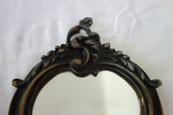 Image 1 of Vintage baroque-style hand mirror