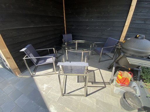 Richard Frinier Brown Jordan Design Lounge Chair Outside Garden Set