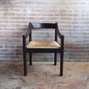 Carimate chair Vico Magistretti wicker seat 1970s