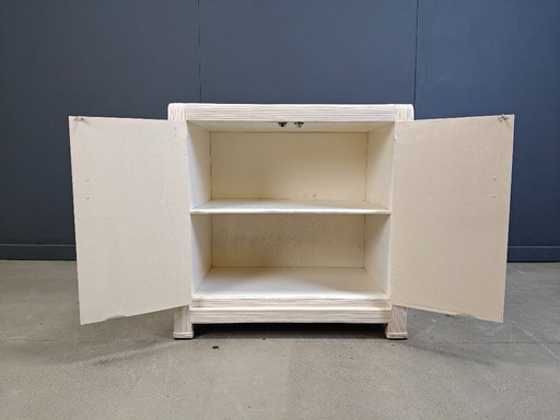 Vintage tropische gespleten rietkast, jaren 70