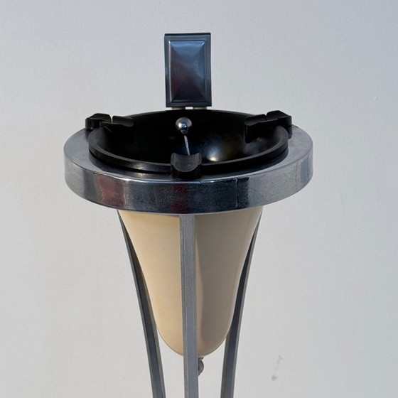 Image 1 of Standing ashtray with matchbox holder