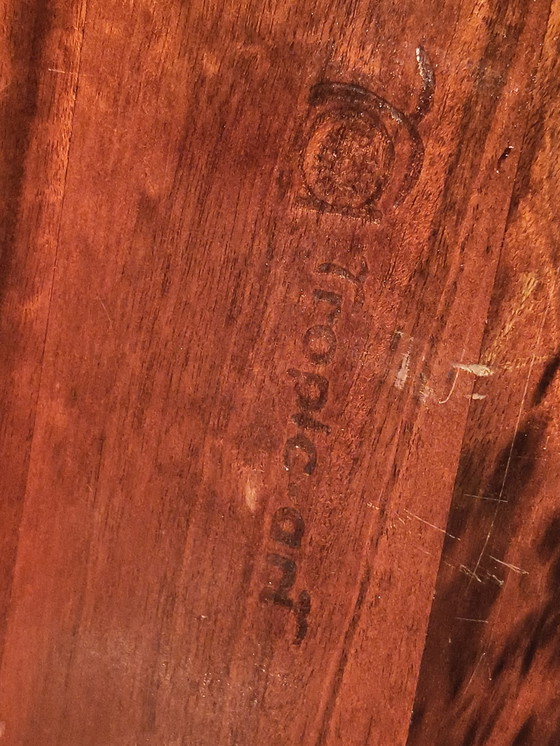 Image 1 of Plateau en palissandre du Brésil, design vintage Jean Dobré Tropic Art