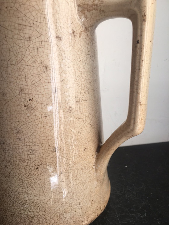 Image 1 of Brocca XXL in ceramica Creil e Montereau 1894/1920 Art Deco