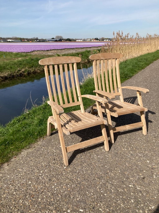 Set van 2 of 4 Garden Lounge chairs, top kwaliteit als NIEUW