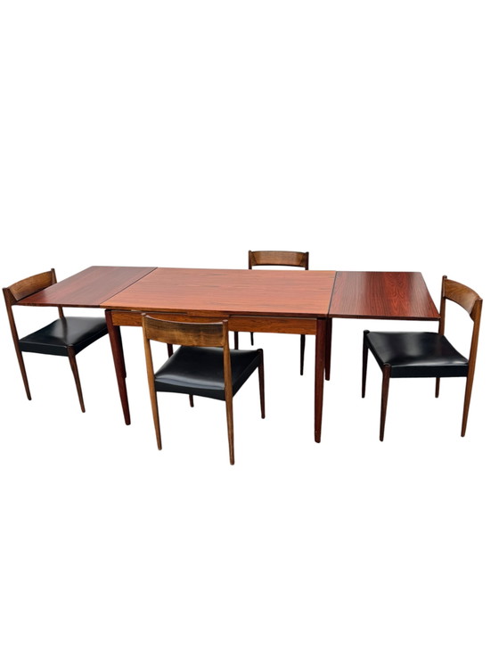 Ensemble de salle à manger complète scandinave vintage en palissandre – Salles à manger complètes, Bois (photo 10 of 10)