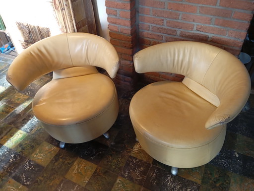 2x Cassina Alki Biki chair refurbisher