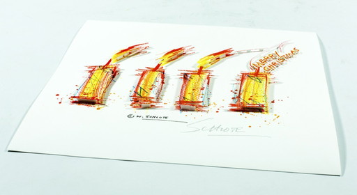 Schlote, Wilhelm - 4th Advent - 3D construction - signed by hand