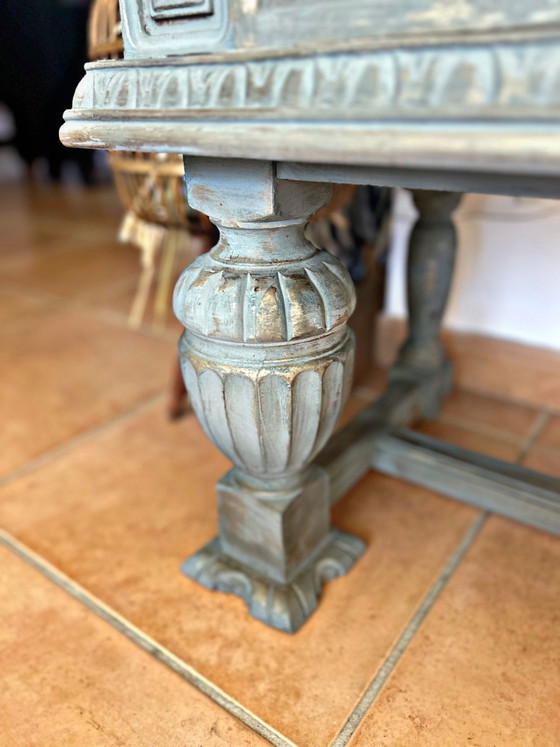 Image 1 of 🌿 Vetrina antica patinata – stile neorinascimentale / casa ricca di carattere