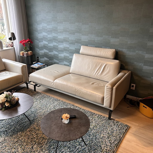 Leolux Bellice Chaos Lounges – Weißes Leder