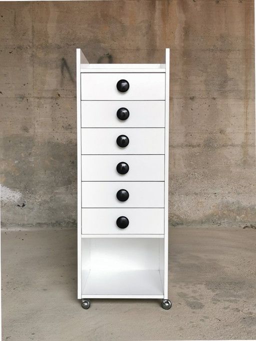Zeldzaam "Talponia" wit formica ladeblok van Gabetti & Isola voor Olivetti, ARBO – ladekasten, Other