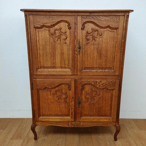 Mobile per bevande vintage, credenza, mobile bar, credenza con vetrina