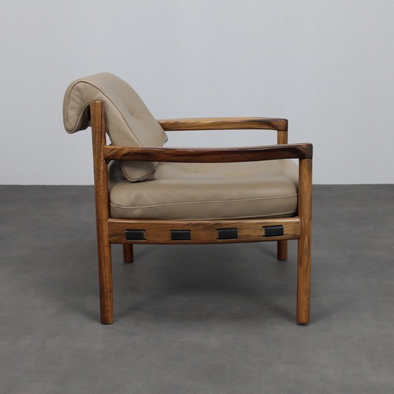 Image 1 of Mid-Century Modern Leather Lounge Chair by Sven Ellekaer for Coja Netherlands, 1960s