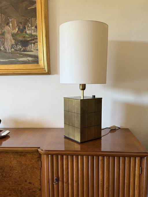 Base de lampe de table Hollywood Regency en laiton, Romeo Rega Italie, années 1970