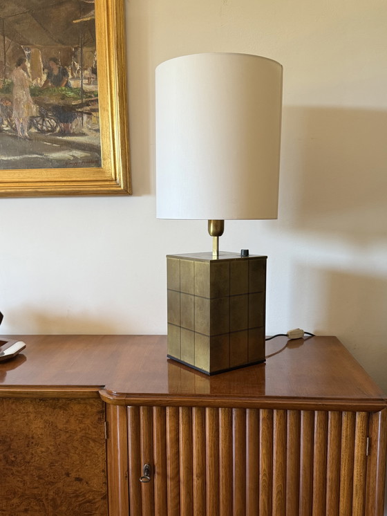 Image 1 of Hollywood Regency Brass Table Lamp Base, Romeo Rega Italy, 1970s