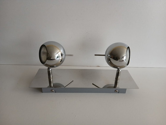 Image 1 of Eyeball Bedside Lamps / Wall Lamps / Ceiling Lamp - Vintage