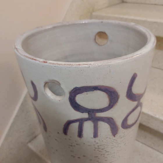 Image 1 of Perignem floor vase handmade 1960 Elisabeth Vandeweghe 