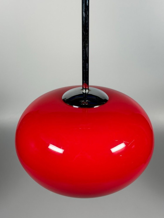 Image 1 of 60er 70er Jahre Lampe Leuchte Hängelampe Glas Deckenlampe Space Age Design