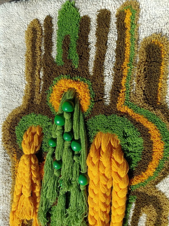 Image 1 of Arazzo psichedelico vintage anni '70 smyrna