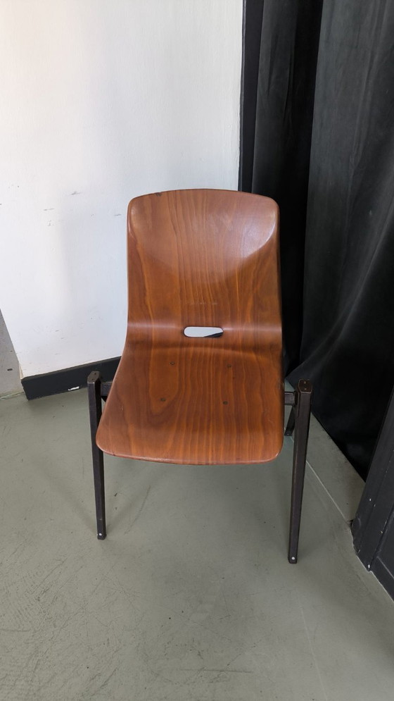 Image 1 of Ensemble de 5 chaises de salle à manger vintage Galvanitas S22 Pagholz