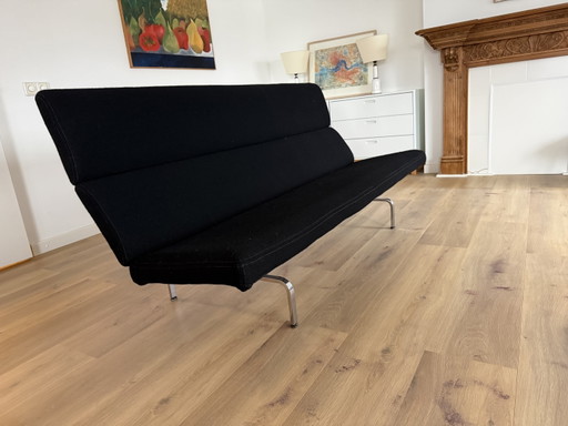 Eames Compact Sofa – Herman Miller, banken, Metal, Textile