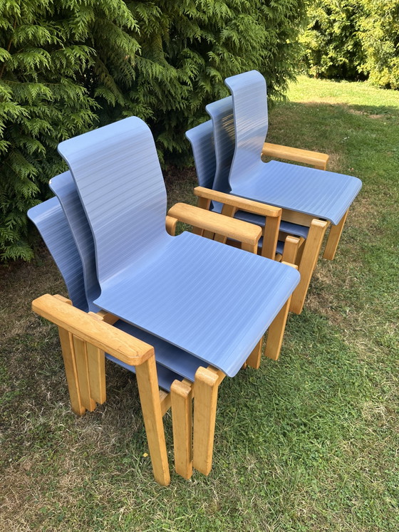 Wilkhahn - Stapelbare stoelen van beukenhout en multiplex – Eetkamerstoelen, Wood (photo 3 of 15)