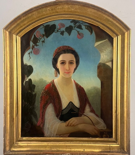 Image 1 of 19th-Century Romantic Portrait – Henry Scheffer (1800-1862)