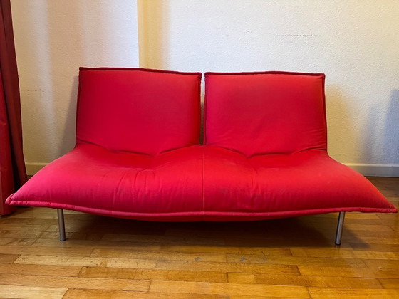 Image 1 of Canapé d’angle modulaire “Câlin” – Pascal Mourgue pour Cinna / Ligne Roset – 4 places, rouge