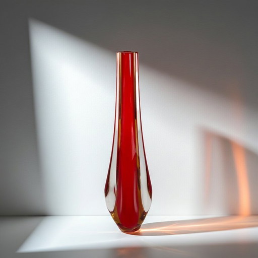 Flavio Poli Murano Vase - Seguso Vetri d'Arte - Sommerso Technique