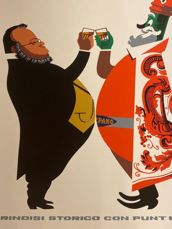 Image 1 of  Armando Testa, ca. Jaren 60 - CARPANO (Brindisi con Cavour) - Originele vintage poster