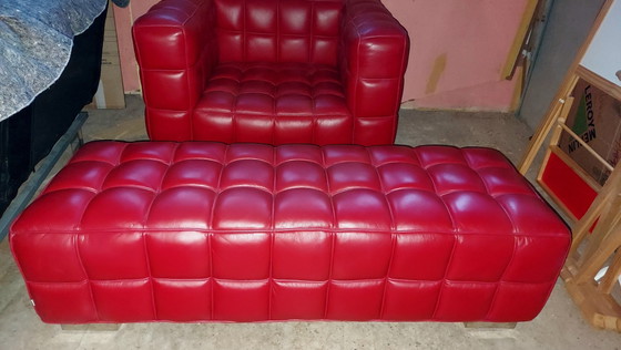 Image 1 of Eyecatcher fauteuil en hocker van G.O.D.