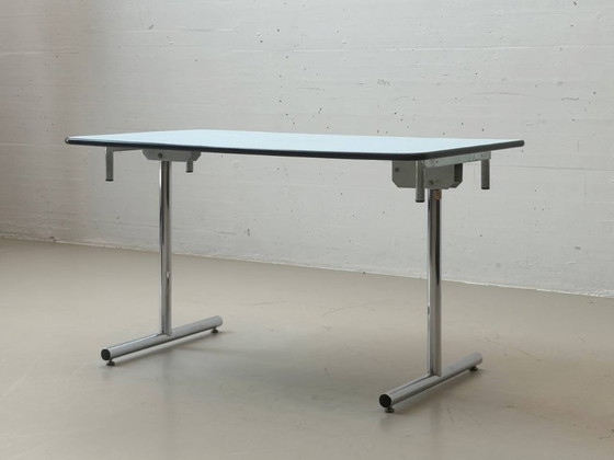 Image 1 of Mesa plegable Kelko azul práctica
