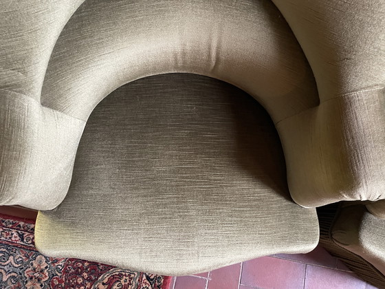 Image 1 of Pair De Fauteuils Crapauds Vintage