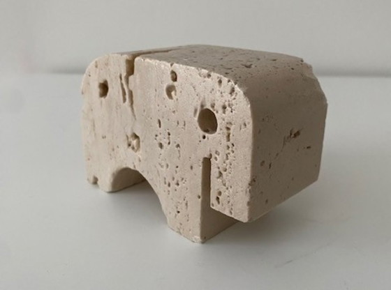 Fratelli Mannelli iconic brutalist elephant Enzo Mari 1970s – Decorative Objects, Stone (photo 2 of 7)