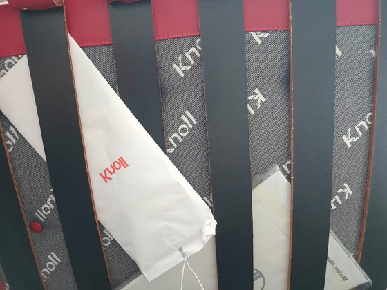 Image 1 of 1x Knoll Barcelona - Rood Leder